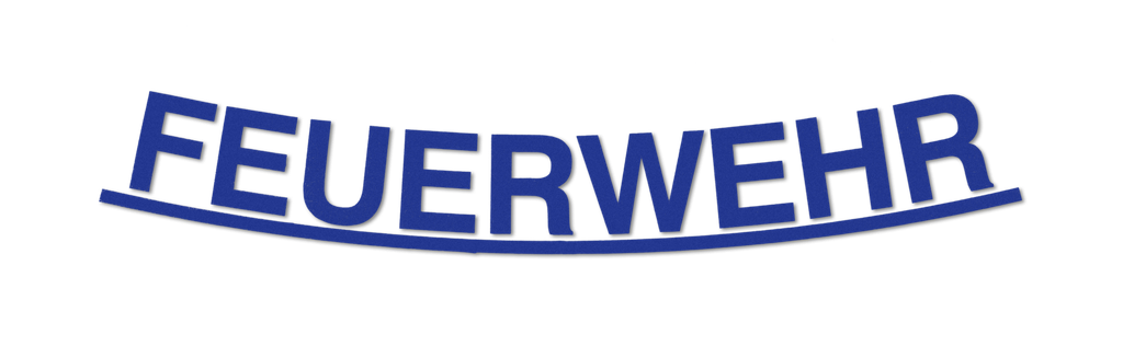 Inscription « FEUERWEHR » bleu pour HEROS H10