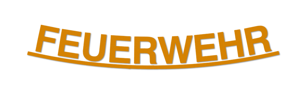 Inscription « FEUWEHR » jaune pour HEROS H10