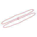 BOROS B4 shoelace set, size 2, seam color red