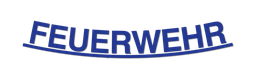 Inscription « FEUERWEHR » bleu pour HEROS H10
